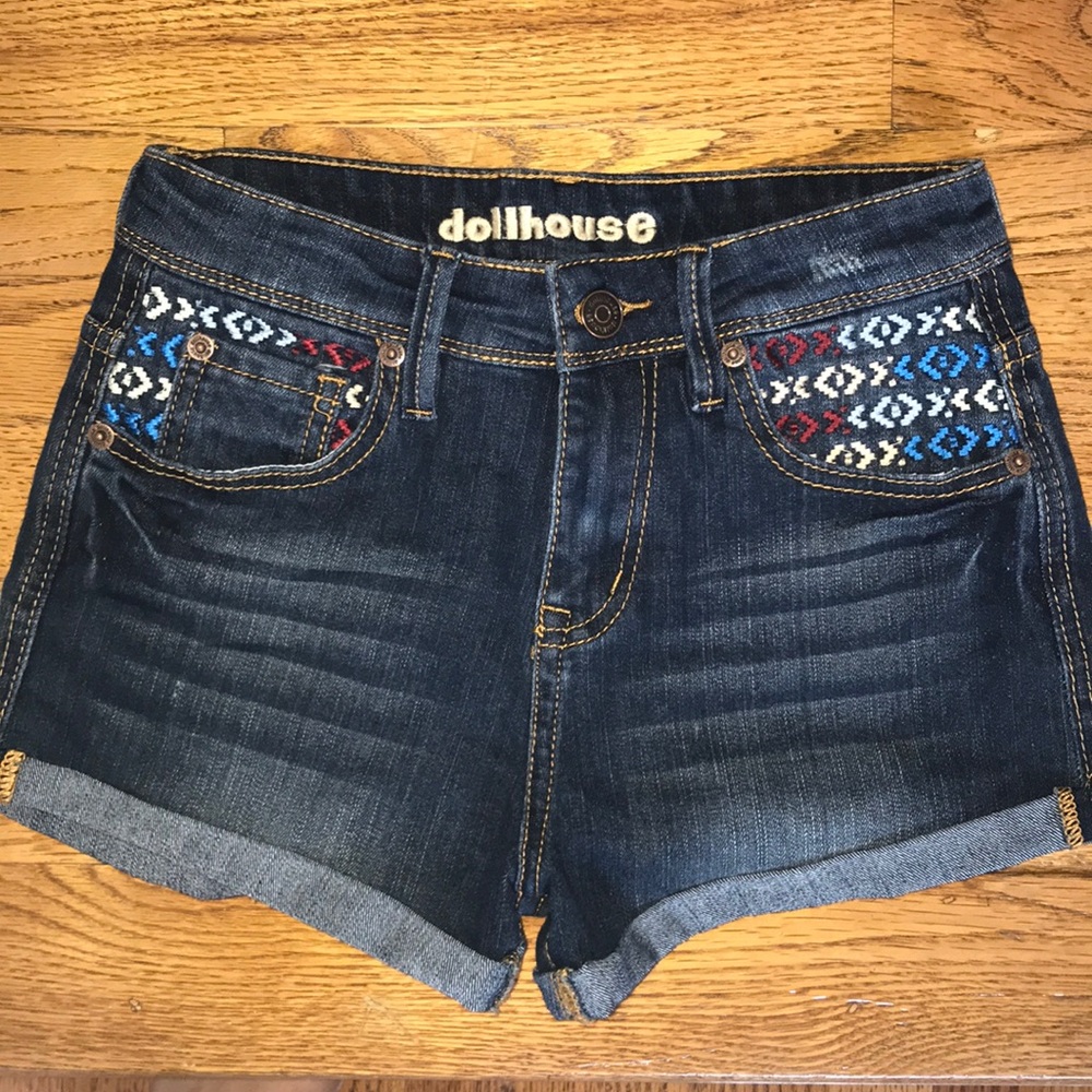 High Rise Jean Shorts